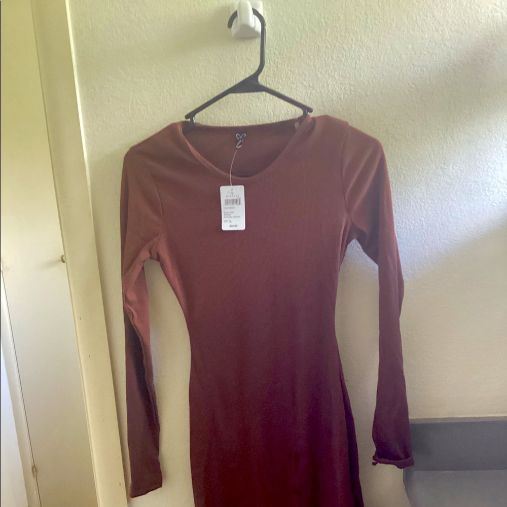 Chic Basic long sleeve mini dress